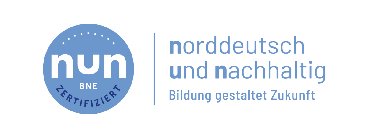 Blaues Logo norddeutsch und nachhaltig